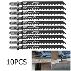 10pc Jig Saw Blades High Carbon Steel T144D For Wood Cutting Board Cutting Plastic Cutting Hand Tool Saw Accessories Replacement