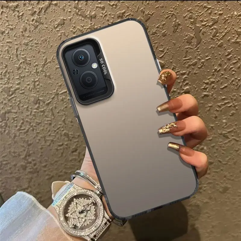 For OPPO Reno 7Z Case Reno 8Z 7Lite 8Lite F21 F21S Pro 5G Phone Case Shockproof Shell Protection Back Cover Anti-fingerprint IMD