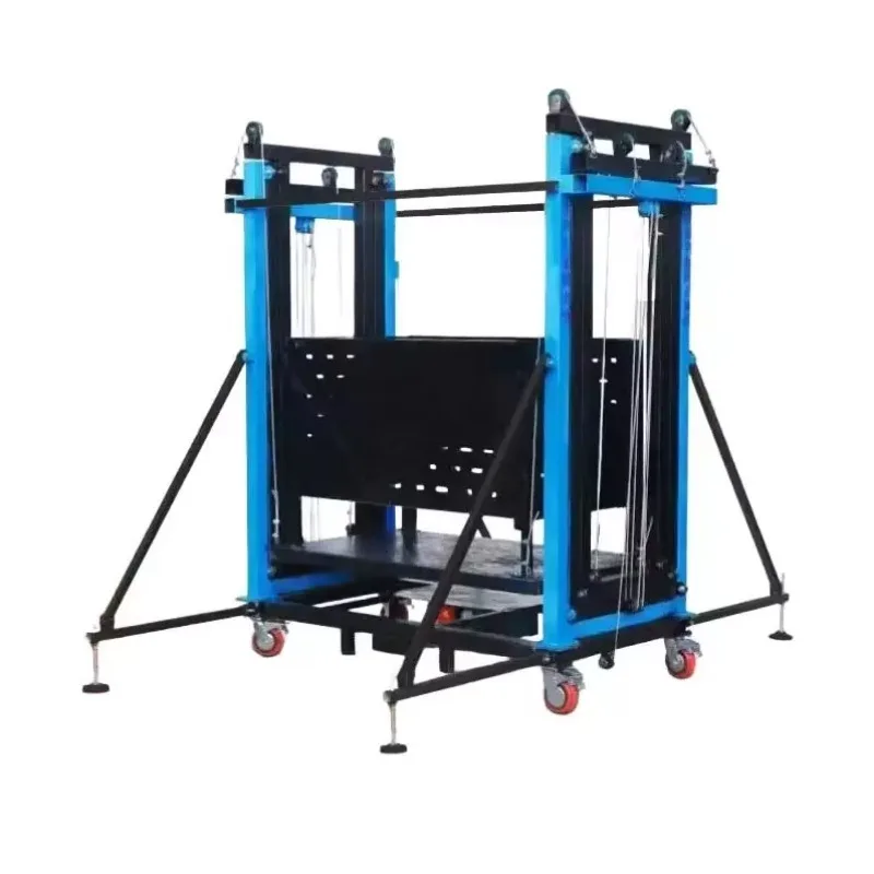 

YG Hot Selling 500kg Portable Mobile Electric Folding Lifting Scaffold Lifting Platform