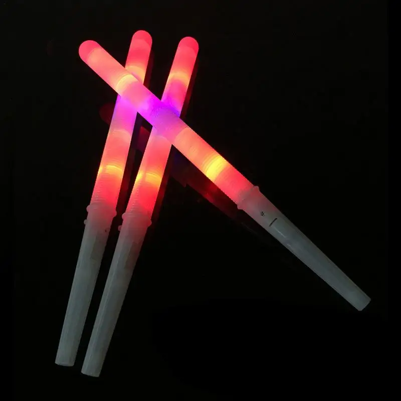 Led Cotton Light Cones Colorful Glowing Luminous Cone Stick Party Favors Christmas Supply Flashing Color