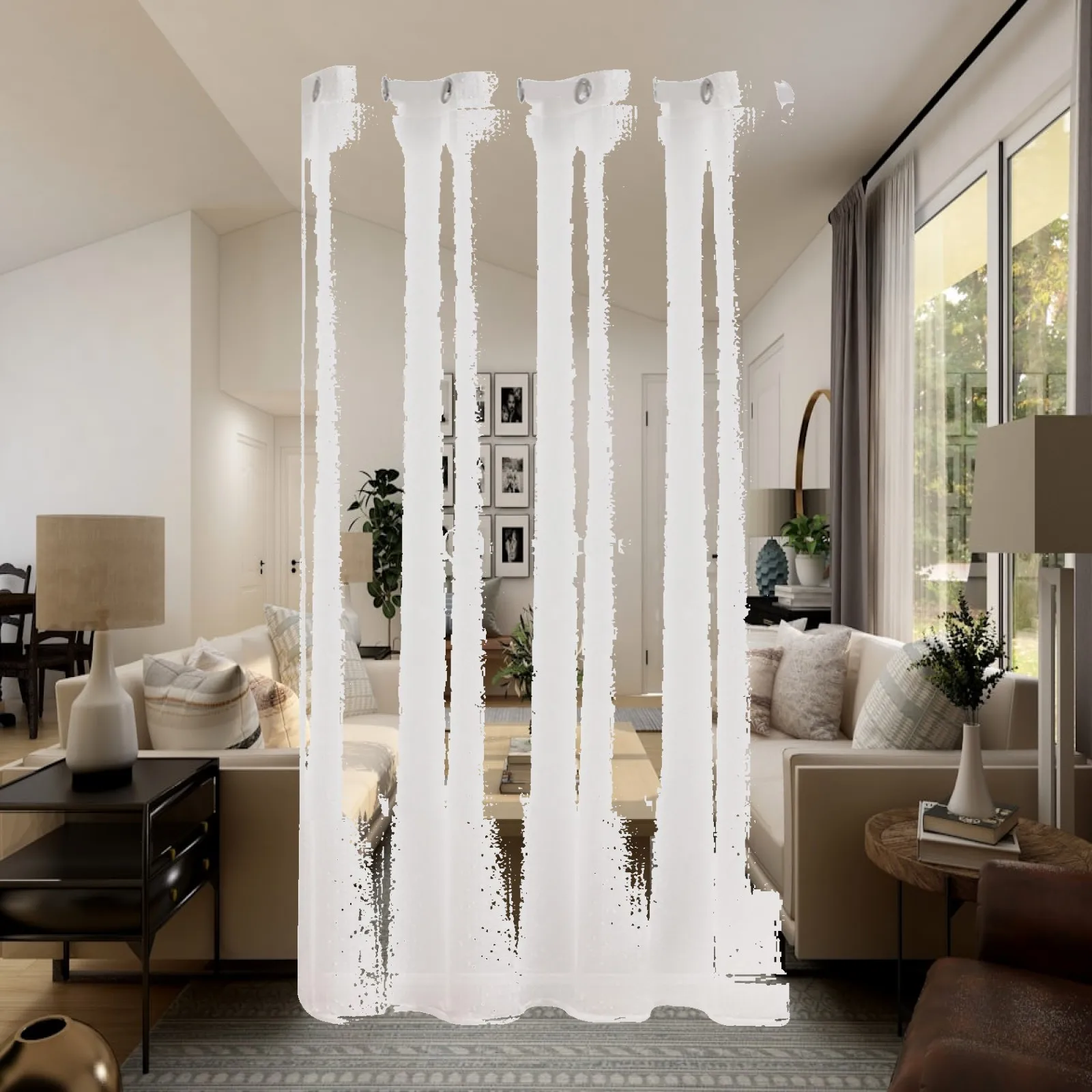 Screen curtain, comfortable, well made, soft and breathable, transparent curtain
