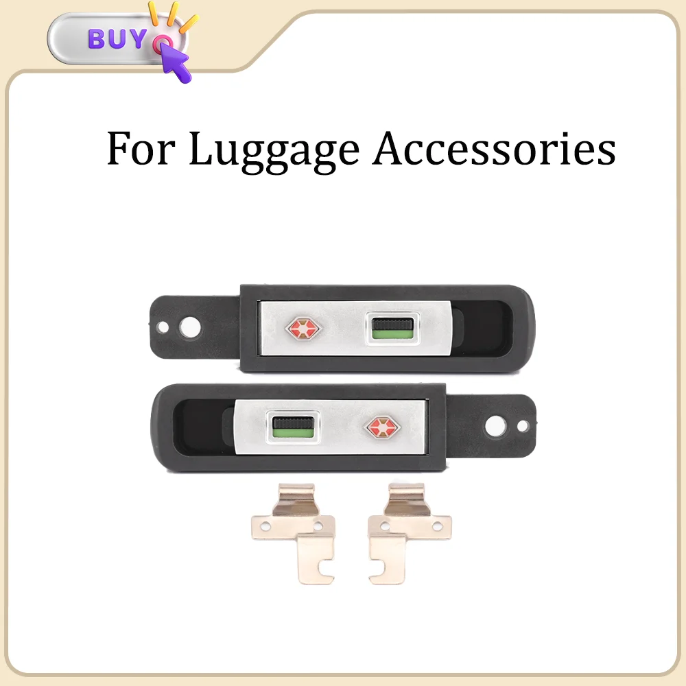 For Luggage lock Travel accessories Replace combination lock pull rod box side lock Combination box snap lock part KJ-601