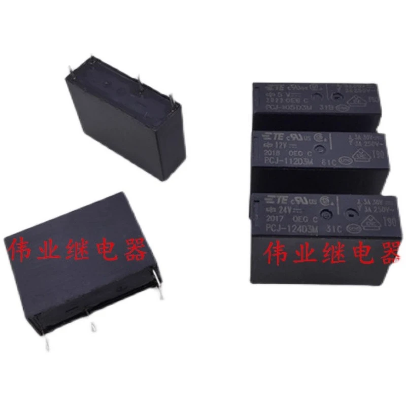 10PCS/LOT PCJ-105D3M 112D3M 124D3M  5Vdc 3A  12V  24V  Electroacoustic Device