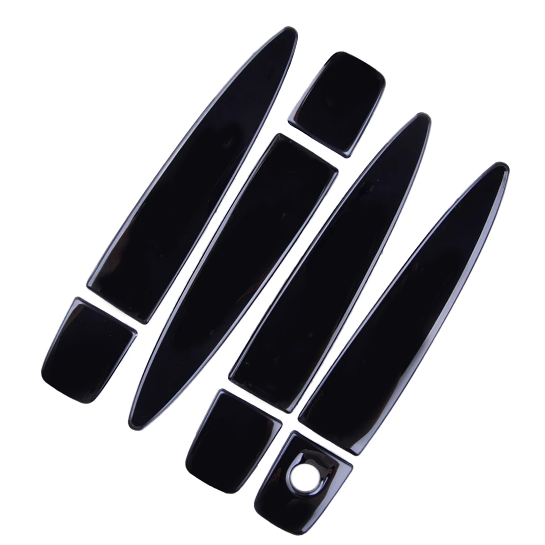 Car Exterior Side Door Handle Cover Cap Molding Trim Set Fit for Nissan Maxima Sedan 2009-2012 2013 2014 Black