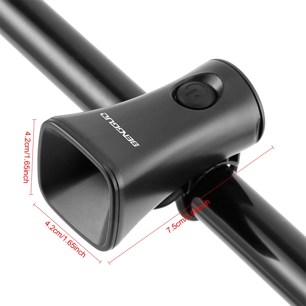 120db Bike Electric Horn 5Sound Mode Warning Safety Bell Police Siren Bicycle Handlebar Alarm Ring Bell Scooter Bike Accessories