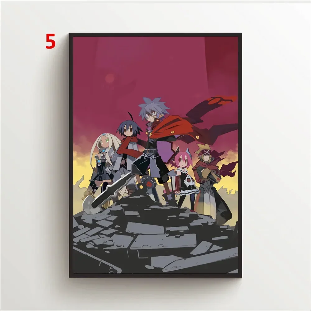 Anime Posters Makai Senki Disgaea Posters and Prints Wall Poster Canvas Painting Home Decor Wall Art Photos for Children's Room