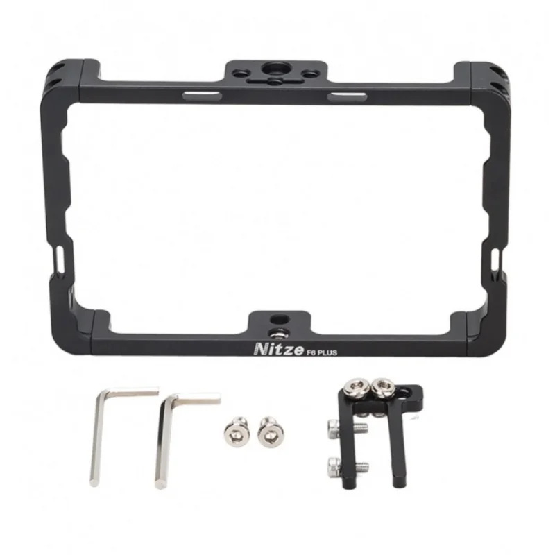 Nitze 5.5 Monitor Cage For Feelworld F6 Plus Monitor With HDMI-Compatible Cable Clamp - TP-F6PLUS