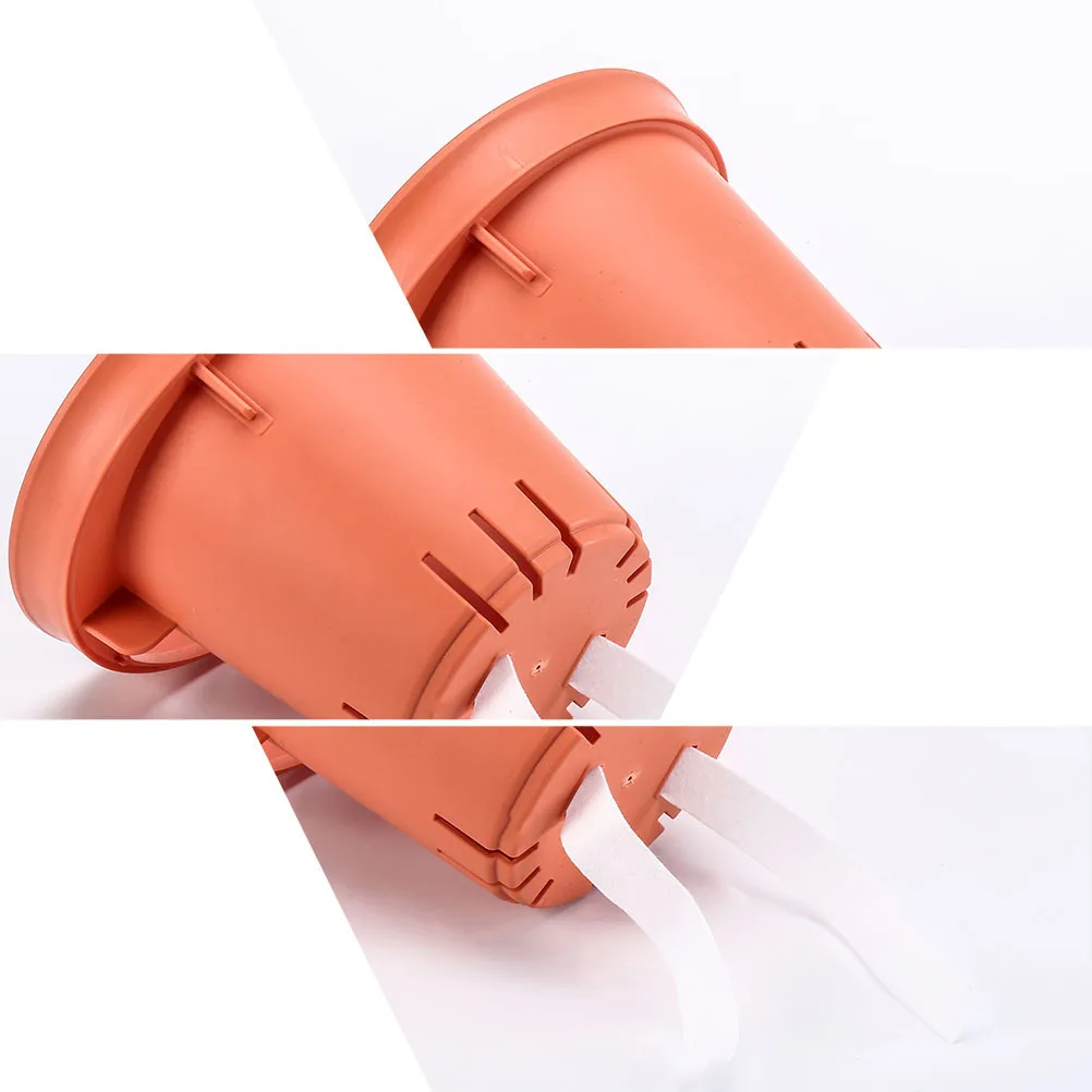 

5Pcs Self Watering Flower Pot Automatic Water Absorption Resin Planter Green Plants Water Storage Pot Indoor Succulents Basin