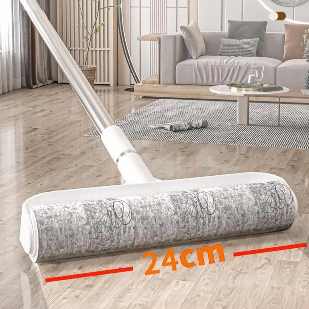 Hair Sticker Roller Retractable Handle Lint Roller Lightweight Adhesive Fluff Remover Sticky Hair Sofa Roller for Pet Hair Dust