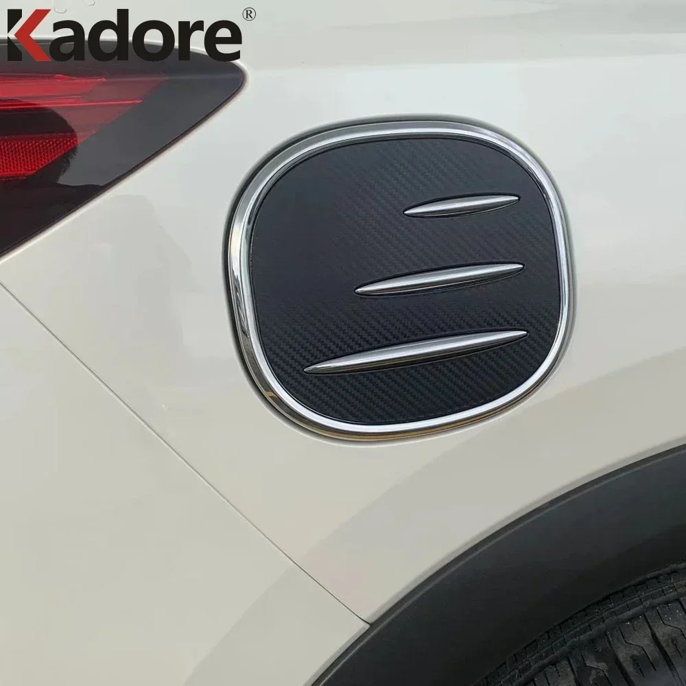لنيسان روج X-trail 2021 2022 2023 2024 ألياف الكربون خزان الغاز غطاء تغليف الزخارف ملصق سيارة الملحقات الخارجية