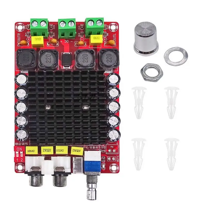 Amplifier Board of TDA7498 Class D 2X100W Dual Channel Audio Stereo 80W + 80W Digital Amplifier Board Module XH-M151