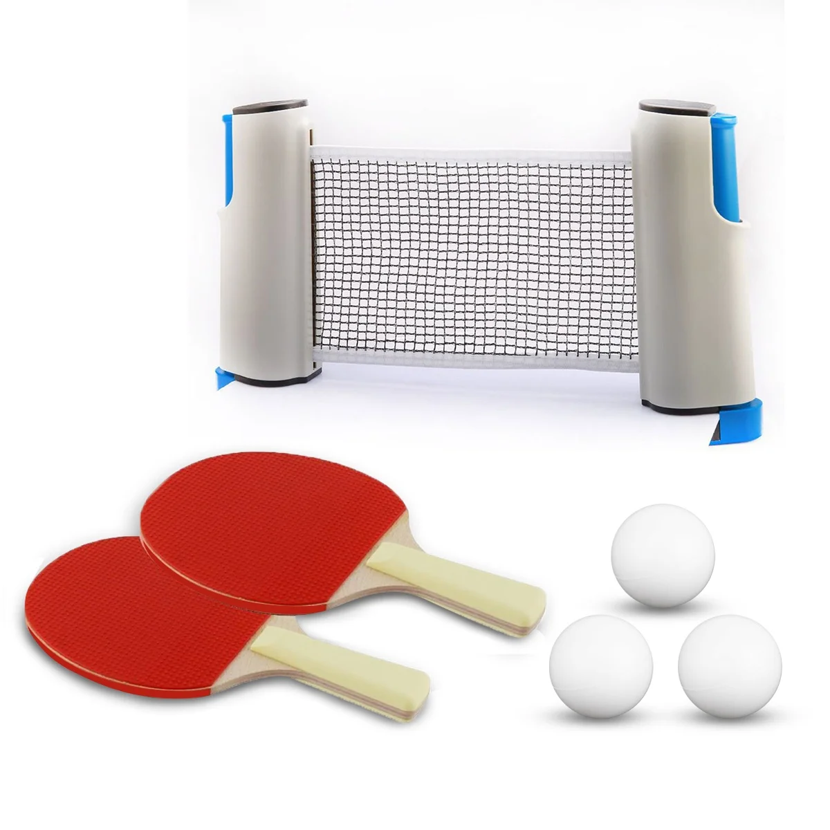 Table tennis set racket and net