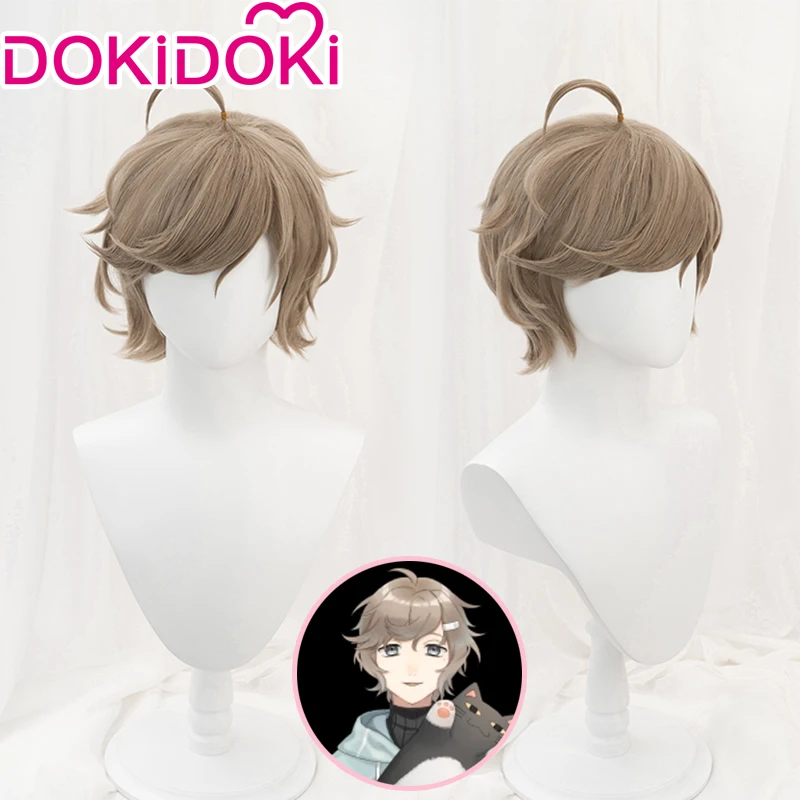 DokiDoki NIJISANJI تأثيري Kanae شعر مستعار NIJISANJI تأثيري Kanae شعر مستعار قصير NIJISANJI شعر مستعار تأثيري عيد الميلاد