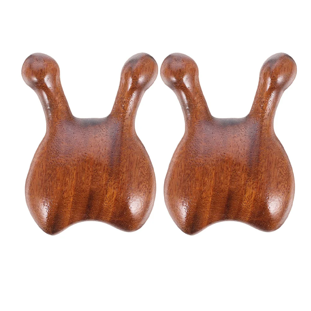 

2pcs Wooden Nose Massage Tools Smooth Face Acupoint Scraper For Eye Nose Relaxation Facial Guasha Tool Tension Relief