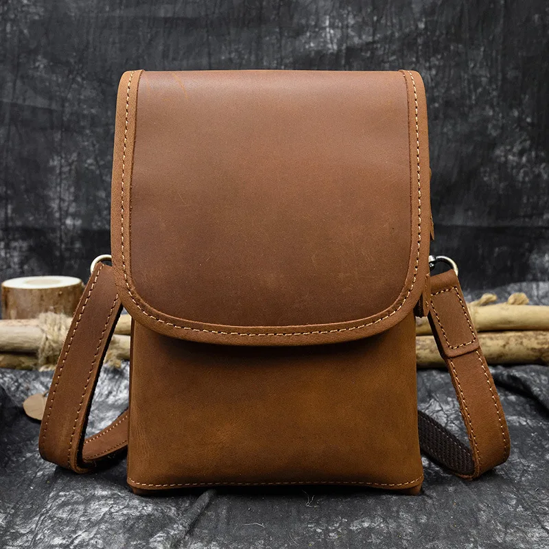 

Мужские деловые сумки на плечо, дорожная сумка, боковые сумки на плечо для отдыха в стиле ретро, многофункциональная кожаная сумка Borse A Spalla MHDJB