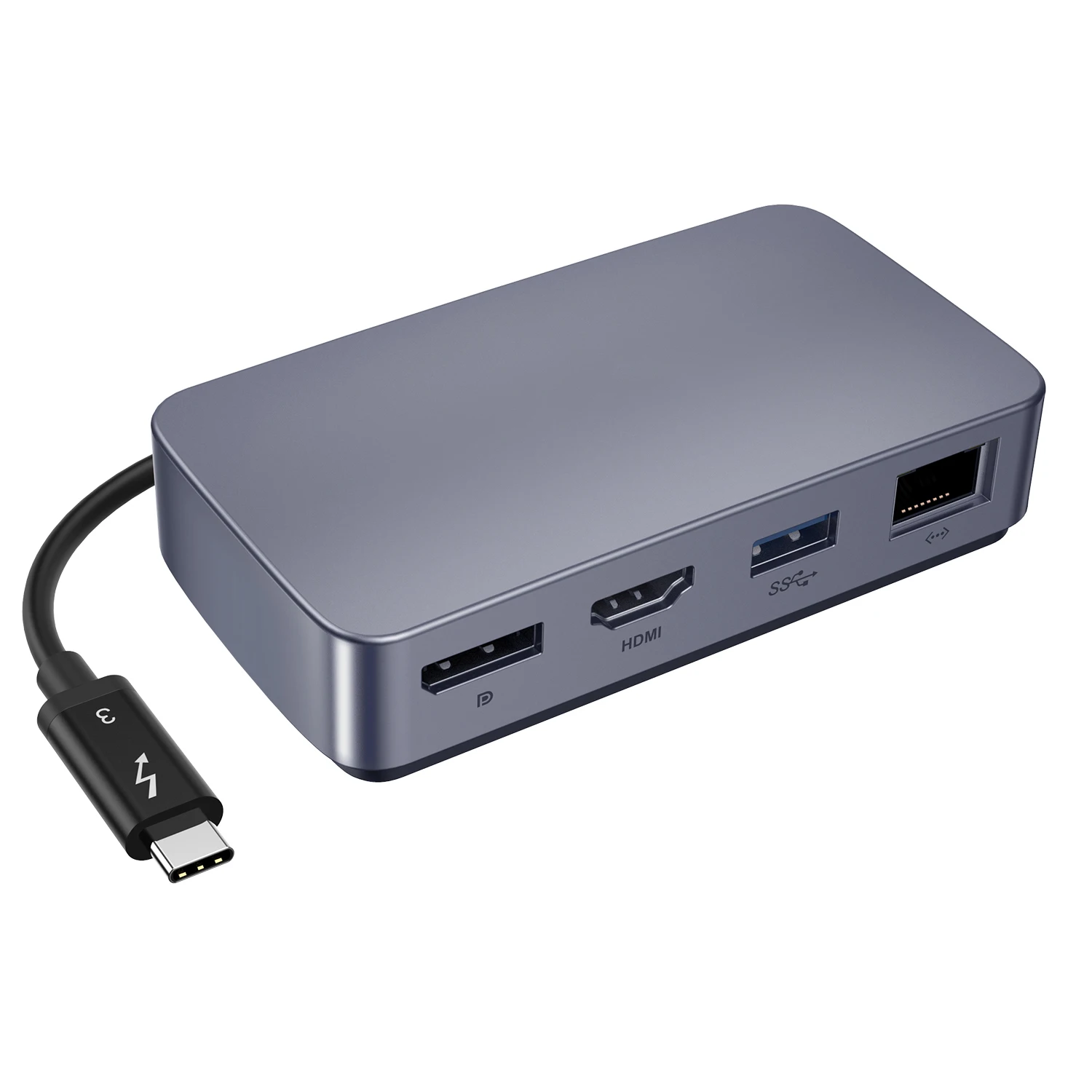 

Hub Multiport USB C HDMI Adapter 4K 60hz, DP, GbE, USB3.0, TB3/4 Docking Station for Macbook Pro Air /HP/Dell//Lenovo