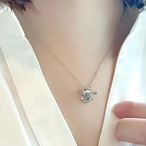 سانريو قلادة معدنية قابلة للتعديل حلقة مفتوحة سوار موضة فضية ذهبية اللون قابل للتعديل المفصل المشترك الكرتون مجوهرات هدايا