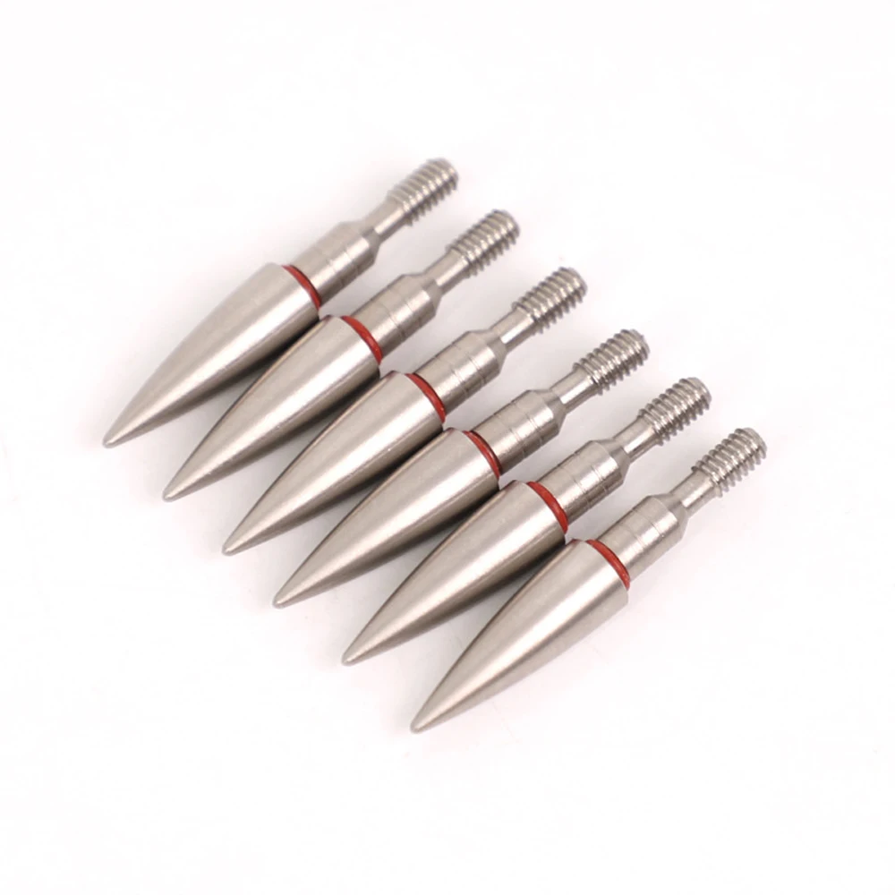 Stainless Steel Archery Arrow Points 70 80 90 100 125 Grain Field Points Arrowheads Sharp Bullet Points Screw in Broadheads