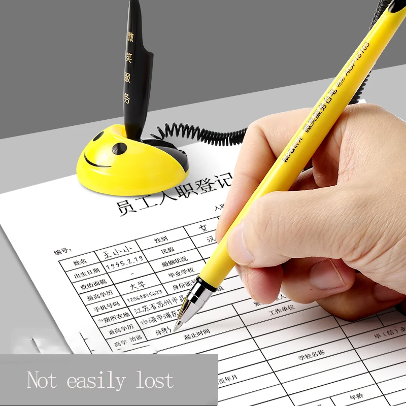 قلم جل مكتبي M&G مقاس 0.5 مم أسود، قاعدة غراء، قابل لإعادة الملء، مناسب لعدادات البنوك ومكاتب المكاتب المكتبية للتوقيع