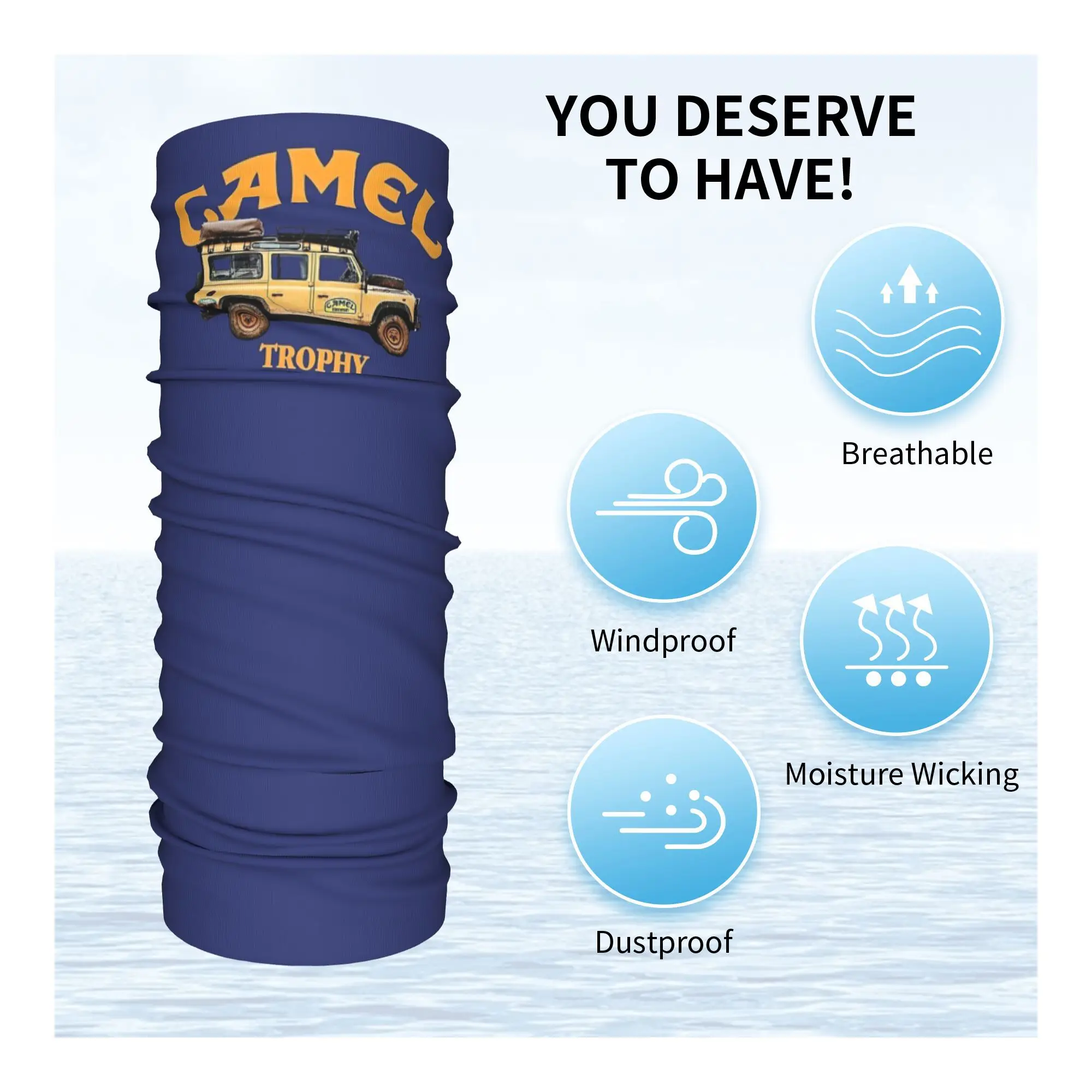 キャメル トロフィー ディフェンダー 110 バンダナ ネック カバー プリント マスク スカーフ 多用途 ヘッドバンド 乗馬 メンズ レディース 大人 オールシーズン