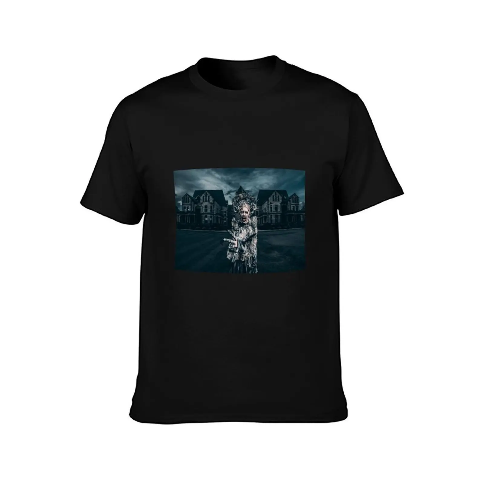 Blue Widow T-Shirt Plus Size Basic Cotton T-Shirt