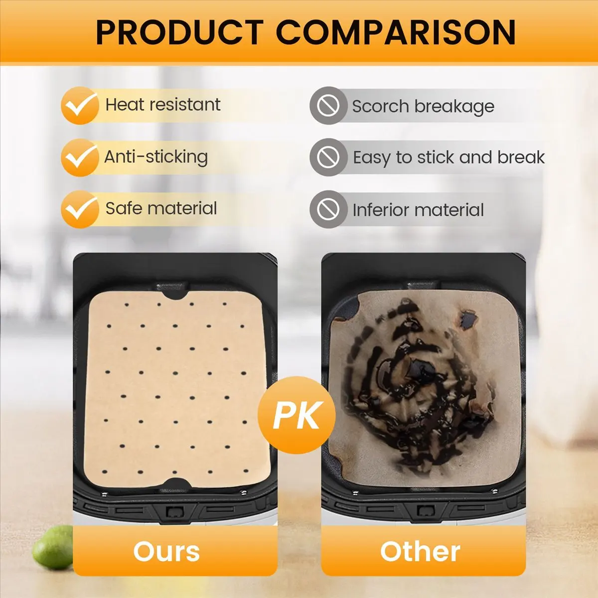 A68M 100Pcs Air Fry… - image