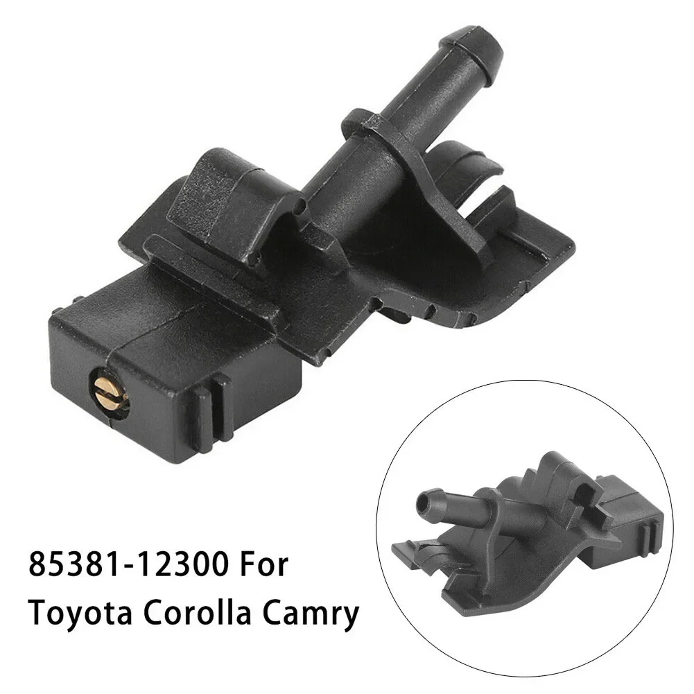 

2Pc Car Windshield Water Washer Nozzle Black Plastic For Toyota-Corolla Altis E140 Car Windshield Wiper Nozzle Replacement Parts