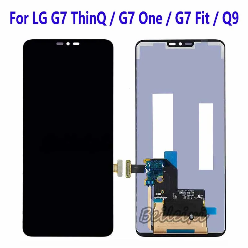 Для LG G7 ThinQ/Q9 Q925 G710 G710TM G710N ЖК-дисплей с цифровым преобразователем сенсорного экрана в сборе для G7 One/G7 Fit/G7+ G710EM G710PM