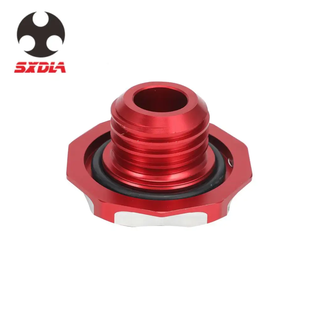 Motorcycle CNC Gas Fuel Oil Tank Cap Cover For HONDA CRF110 CRF125 19-PRESENT Dirt Bike Modification Accessories Air Vent Red