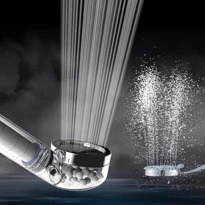 

High Pressure Shower Head with Filter,Portable Travel Skin Care,Adjustable Bathroom Spray,Water Saving Shower Filter
