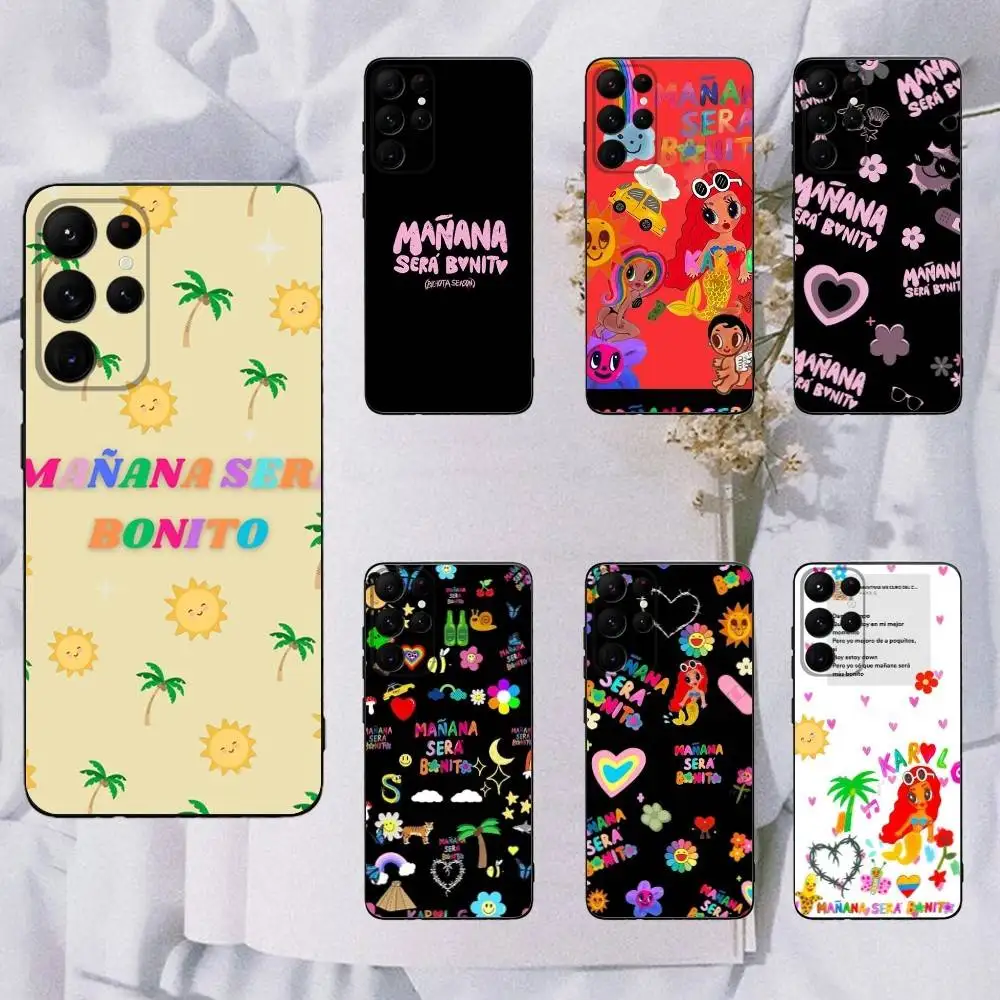 

M-Manana Sera Bonito Karol Phone Case For Samsung Galaxy A13,A21s,A22,A31,A32,A52,A53,A71,A80,Soft Black Shell
