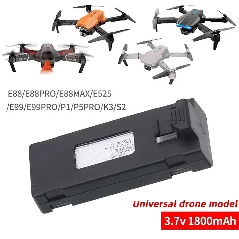 RC 쿼드콥터 배터리, E88 E88PRO Ls-E525 E525 PRO 드론 배터리, 3.7V E88 리튬 폴리머 배터리, E88MAX E99 E99PRO P1 P5PRO K3 S1 P8