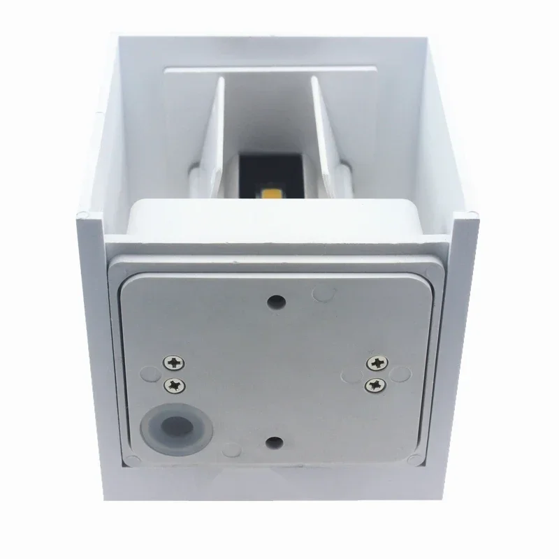 2 unids/lote IP65 lámpara de pared impermeable para exteriores 10*10*10cm 6W Led blanco ABS iluminación arriba abajo luz de baño 90 ~ 260V