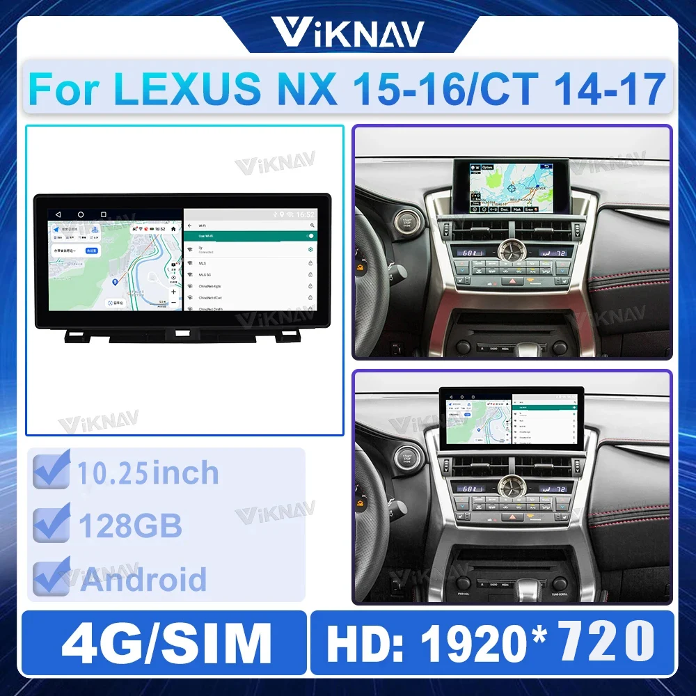 

Viknav Android Car Radio For For LEXUS NX NX200 NX200T 2015 2016 Touch Screen Carplay Car GPS Navigation Multimedia Video Player