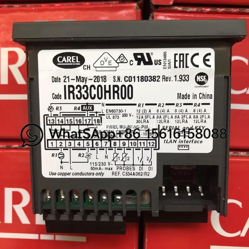 Italian CAREL IR33C0HR00 IR33COHROO Controller Replacement Part Compatible with Original Model Numbers for Industrial