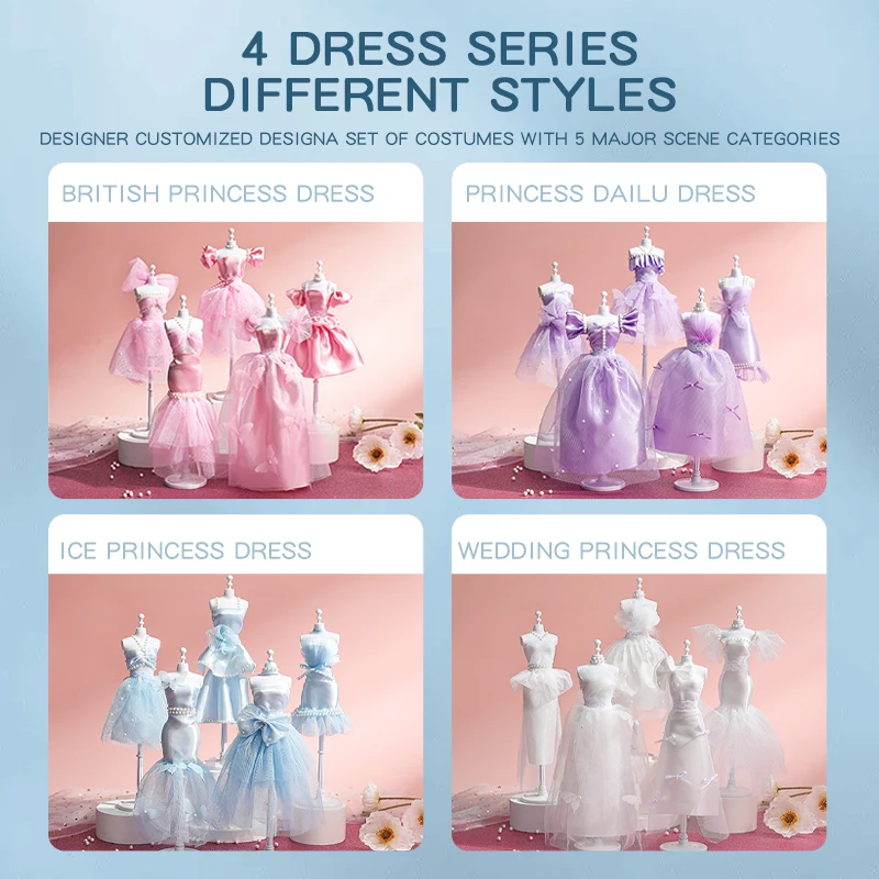 ชุดงานฝีมือออกแบบแฟชั่น DIY สำหรับเด็กผู้หญิง - บรรจุกล่องของขวัญขนาดใหญ่ เหมาะสำหรับเป็นของขวัญวันเกิดและของเล่นเด็ก