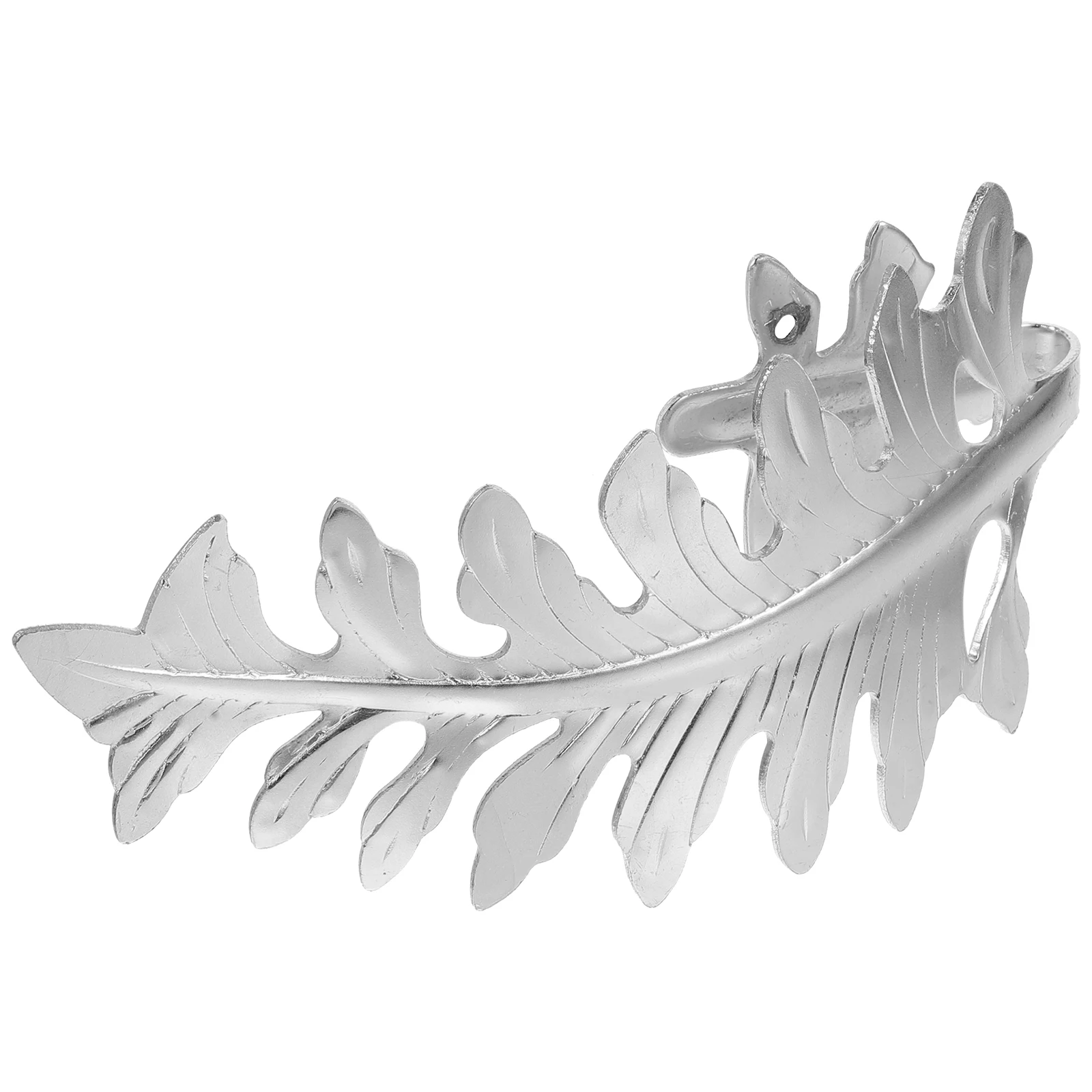 

Elegant Leaf Pattern Curtain Holdback Reliable Metal Curtain Tiebacks for Home Shop Office Desktop Window Drapery Fixing Tool