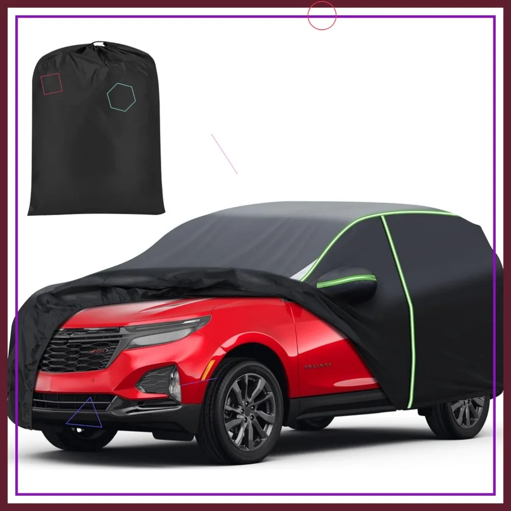 

Универсальный автомобильный чехол для внедорожников среднего размера 2005-2026, 7-слойный всепогодный водонепроницаемый с застежкой-молнией и светоотражающими полосками