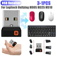 Receptor Dongle inalámbrico, adaptador receptor de ratón Dongle USB para teclado de ratón unificador Logitech M905/M325/M585/M510/M720, 3-1 Uds.