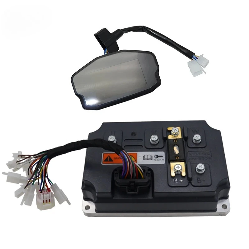 EM260S 260A Boost 300A 6KW-8KW BLDC Controller with DKD Display Speedometer For Wheel Hub Mid-Drive Motor