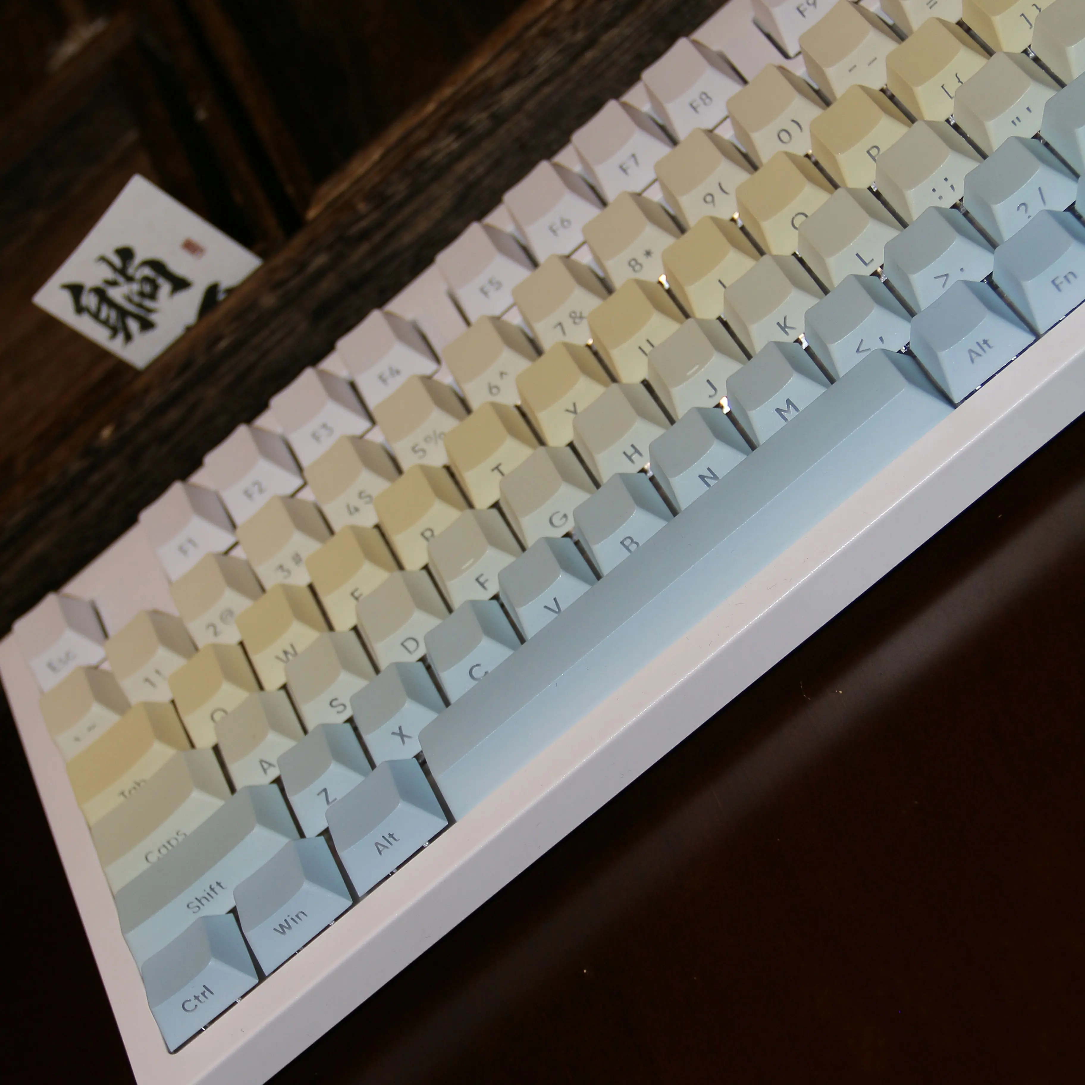 

Lemonade Theme Dye Sub Shine Through PBT Keycaps 127 Keys Side Print Keycaps Cherry Profile for Cherry MX Switch Gaming Keyboard