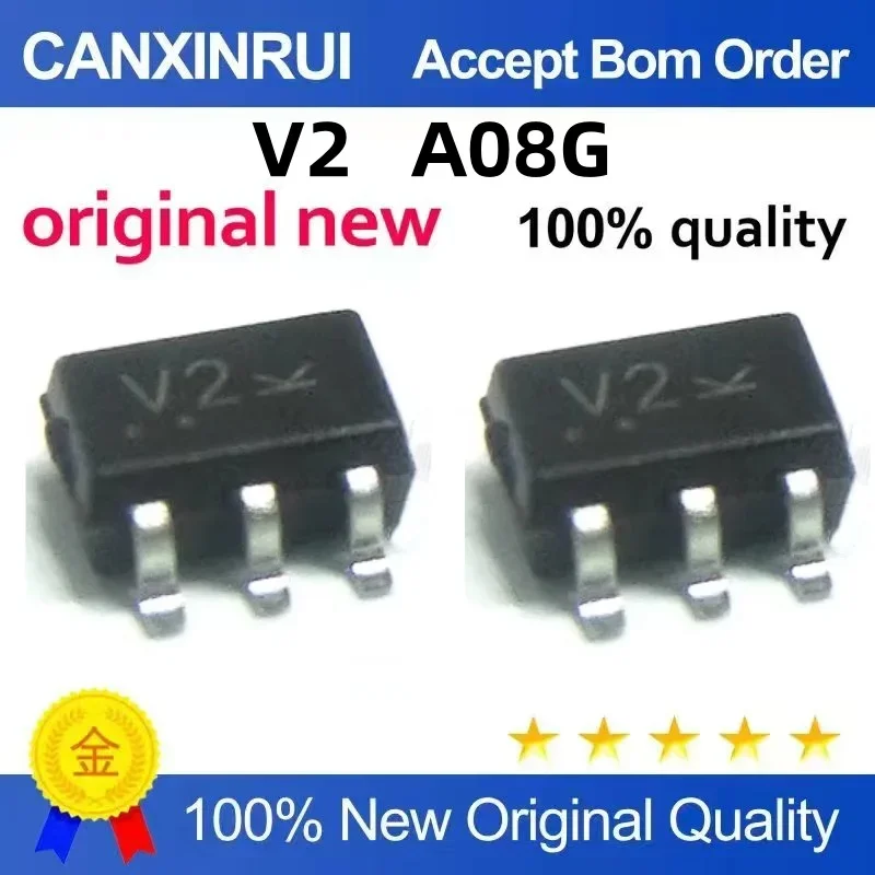 

(5-100 pieces) MC74VHC1G08DFT2G V2 5-pin U74AHC1G08G-AL5-R AF5-R silk screen A08G