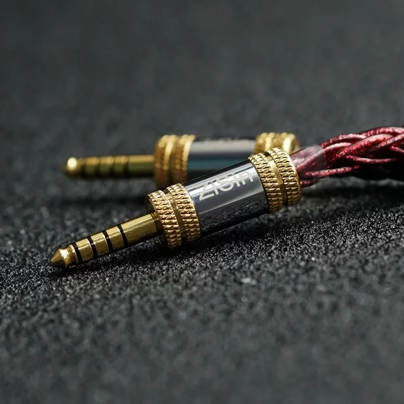 ZiSin-AT Flagship Adapter For ZSX C12 ZSN V90 BA5ZS10 Pro, 4.4mm to 3.5mm Balanced Inner Screw DIY Audio Cable