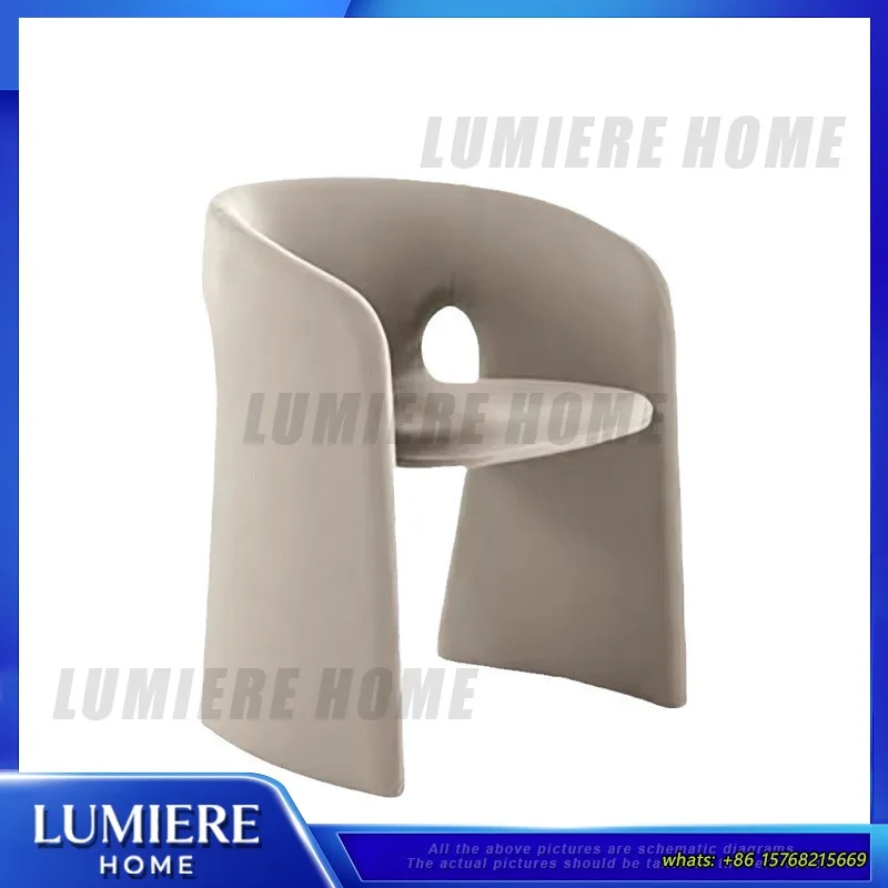 Modern Minimalist Coffee Chair Set for Lobby Reception Room with 1 Table and 4 Chairs Comfortable Lounge Seating for Cafe