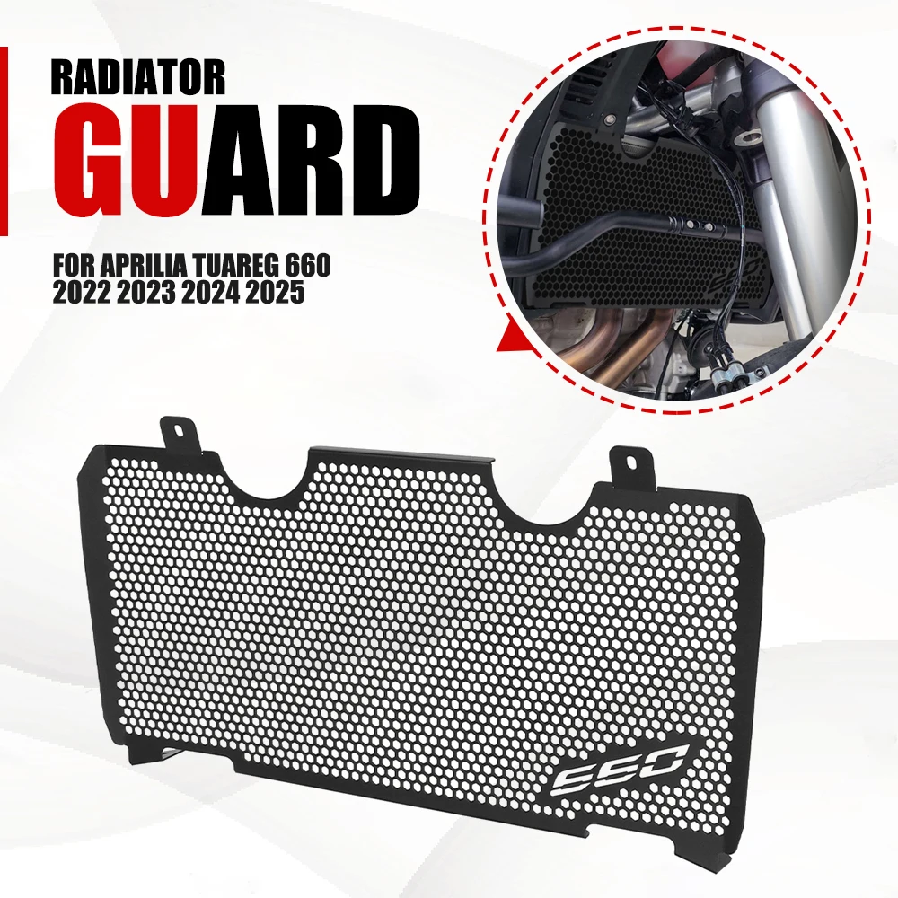 

For Aprilia Tuareg 660 2022 2023 2024 2025 Tuareg660 Motorcycle Radiator Guard Grille Protective Guard Cover Grill Cover Guard