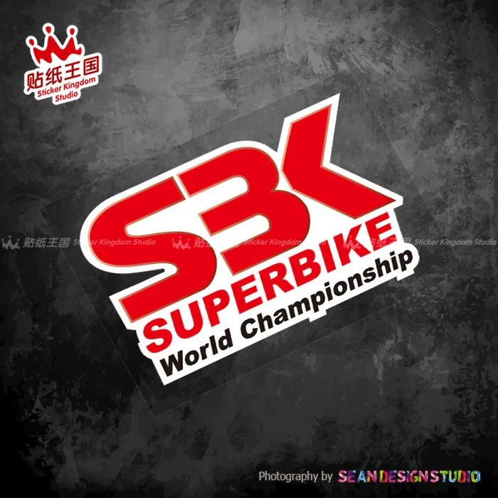 

For SBK Superbike helmet motorcycle stickers Waterproof Decals 05
