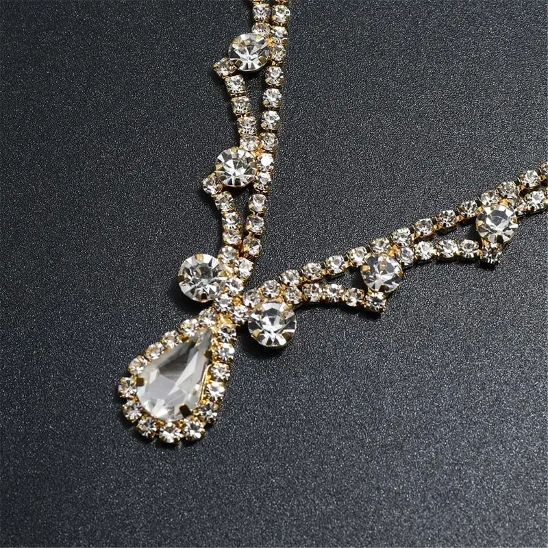 Stirnkette Schmuck Indianer für Kopfkette Haarschmuck Kristall Kopfschmuck Braut Stirnband Kette f – Detail 4