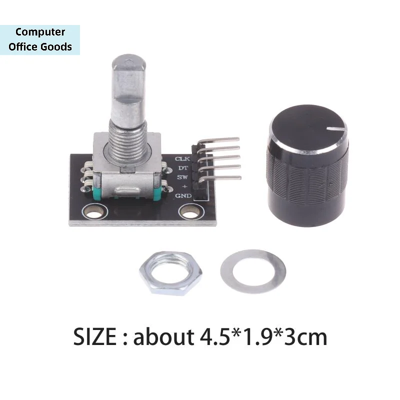 【KY-040 360 Degree Rotary Encoder Module With Push Button 20 Pulse 5VBrick Sensor Modules For Arduino Or DIY Electronics】 view 6