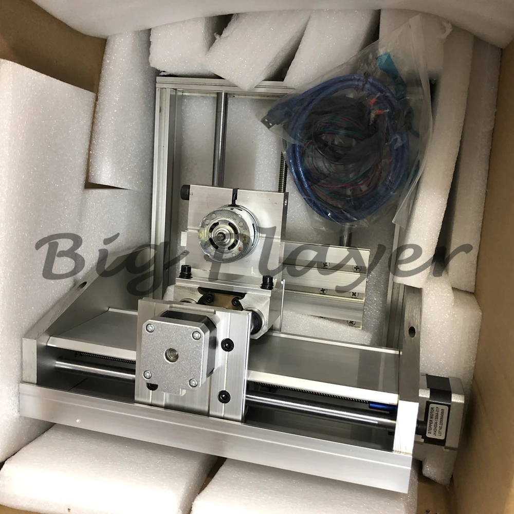 170x120x40mm Stroke CNC 1712 Frame Kit - Aluminum 775 Spindle ER11 Collet DIY Wood Engraving Machine