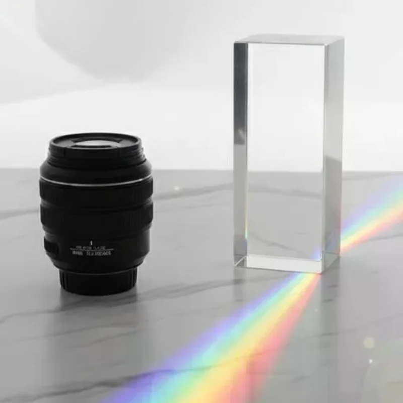 1pc High-Quality Glass Prism - Dispersion & Spectrum Tool For Physics, Photography, Science, Ideal Gift For Students